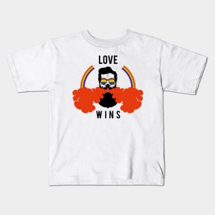 LGBT Rainbow Pride - Love Wins Kids T-Shirt